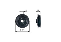 Polea, cigüeñal DriveAlign®