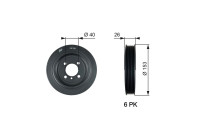 Polea, cigüeñal DriveAlign®
