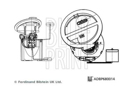 Unidad de suministro de combustible ADBP680014 Blue Print