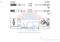 Juego de cables de bujía 4.9451 Facet
