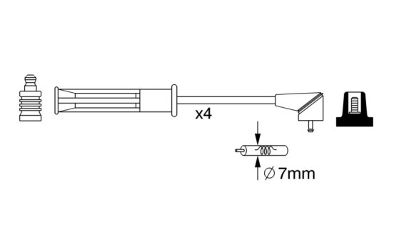 Juego de cables de bujía BW256 Bosch