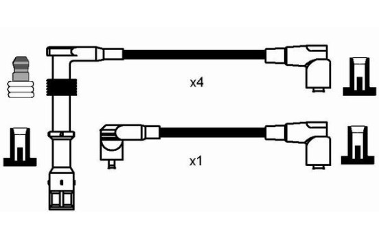 Juego de cables de bujía RC-AD1101 NGK, Imagen 2