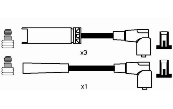 Juego de cables de bujía RC-DW301 NGK, Imagen 2