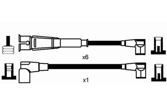 Juego de cables de bujía RC-MB206 NGK, Imagen 2