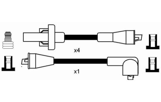 Juego de cables de bujía RC-RN1302 NGK, Imagen 2