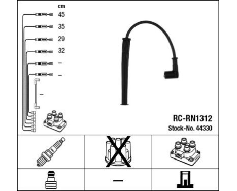 Juego de cables de bujía RC-RN1312 NGK