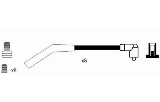 Juego de cables de bujía RC-RV322 NGK, Imagen 2
