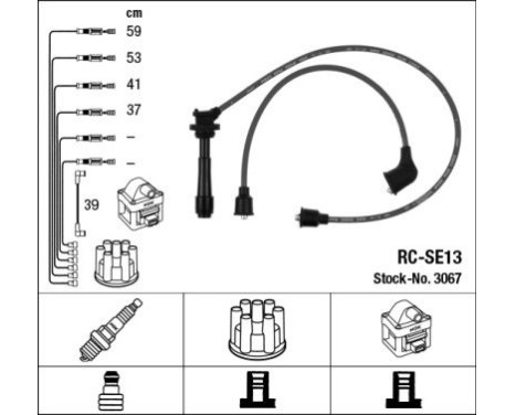 Juego de cables de bujía RC-SE13 NGK