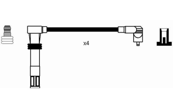 Juego de cables de bujía RC-VW910 NGK, Imagen 2