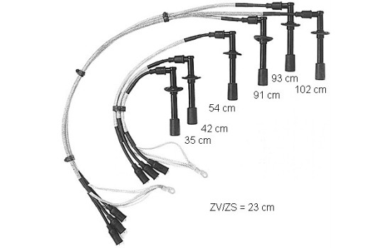 Juego de cables de bujía ZE746 Beru