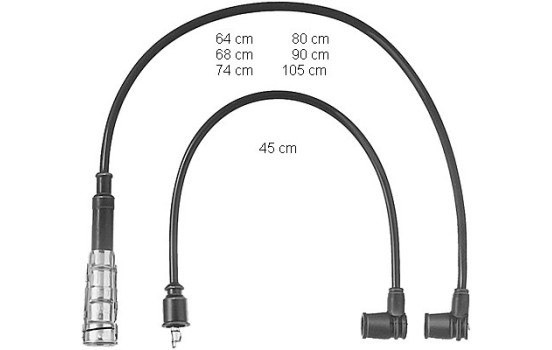 Juego de cables de bujía ZEF437 Beru