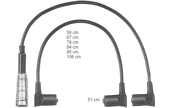 Juego de cables de bujía ZEF501 Beru