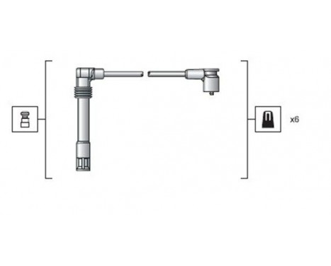 Juego de cables de bujía