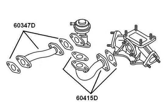 Tubería, válvula AGR 60347D Wahler, Imagen 2