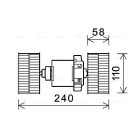 Kachel ventilator auto