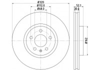 Disco de freno 8DD 355 129-231 Hella