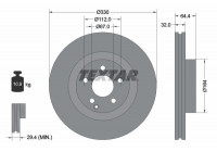 Disco de freno 92119905 Textar