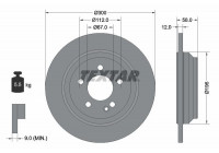 Disco de freno 92272703 Textar