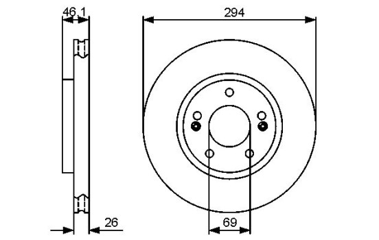 Disco de freno BD1317 Bosch, Imagen 5