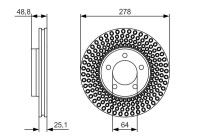 Disco de freno BD1684 Bosch