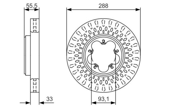 Disco de freno BD2121 Bosch, Imagen 5