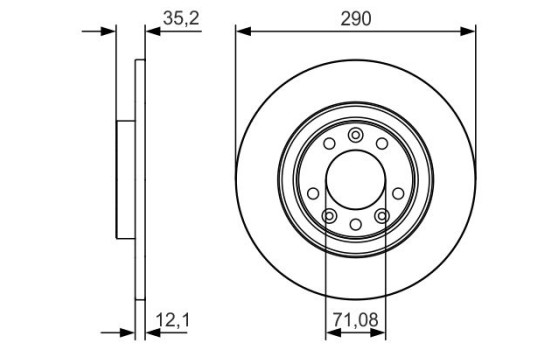 Disco de freno BD2164 Bosch, Imagen 5