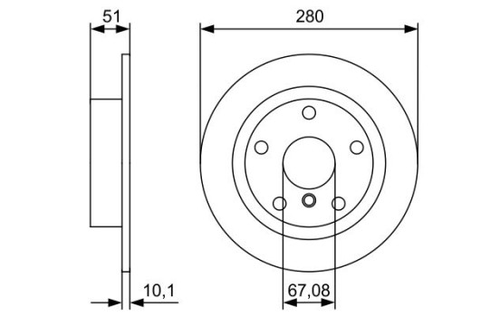 Disco de freno BD2413 Bosch, Imagen 5