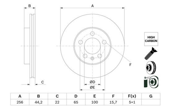 Disco de freno BD2777 Bosch
