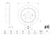 Disco de freno BD2960 Bosch