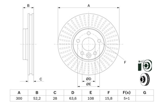 Disco de freno BD2984 Bosch, Imagen 5