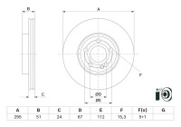 Disco de freno BD3026 Bosch