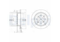 Disco de freno BG2538 Delphi