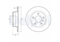 Disco de freno BG2624 Delphi
