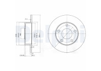 Disco de freno BG3381 Delphi