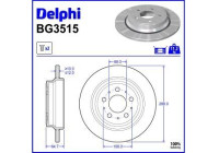 Disco de freno BG3515 Delphi