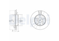 Disco de freno BG3531 Delphi