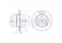 Disco de freno BG3702C Delphi