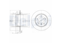 Disco de freno BG3948C Delphi