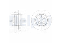 Disco de freno BG3960 Delphi