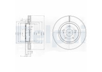 Disco de freno BG4131 Delphi