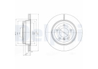 Disco de freno BG4243C Delphi