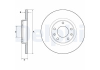 Disco de freno BG4661C Delphi
