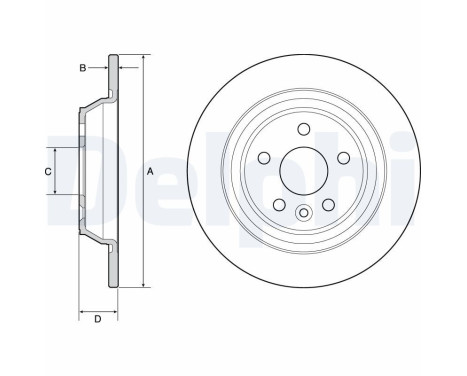 Disco de freno BG4804C Delphi