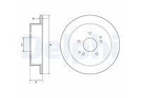 Disco de freno BG4940C Delphi