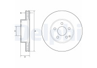 Disco de freno BG4945C Delphi
