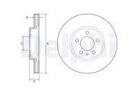Disco de freno BG4965C Delphi