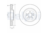 Disco de freno BG9175C Delphi