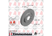 Disco de freno Coat Z 440.3105.20 Zimmermann