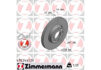 Disco de freno Coat Z 470.2441.20 Zimmermann