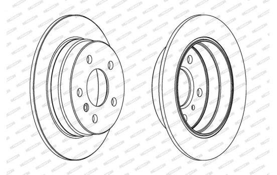 Disco de freno DDF1258C Ferodo, Imagen 2